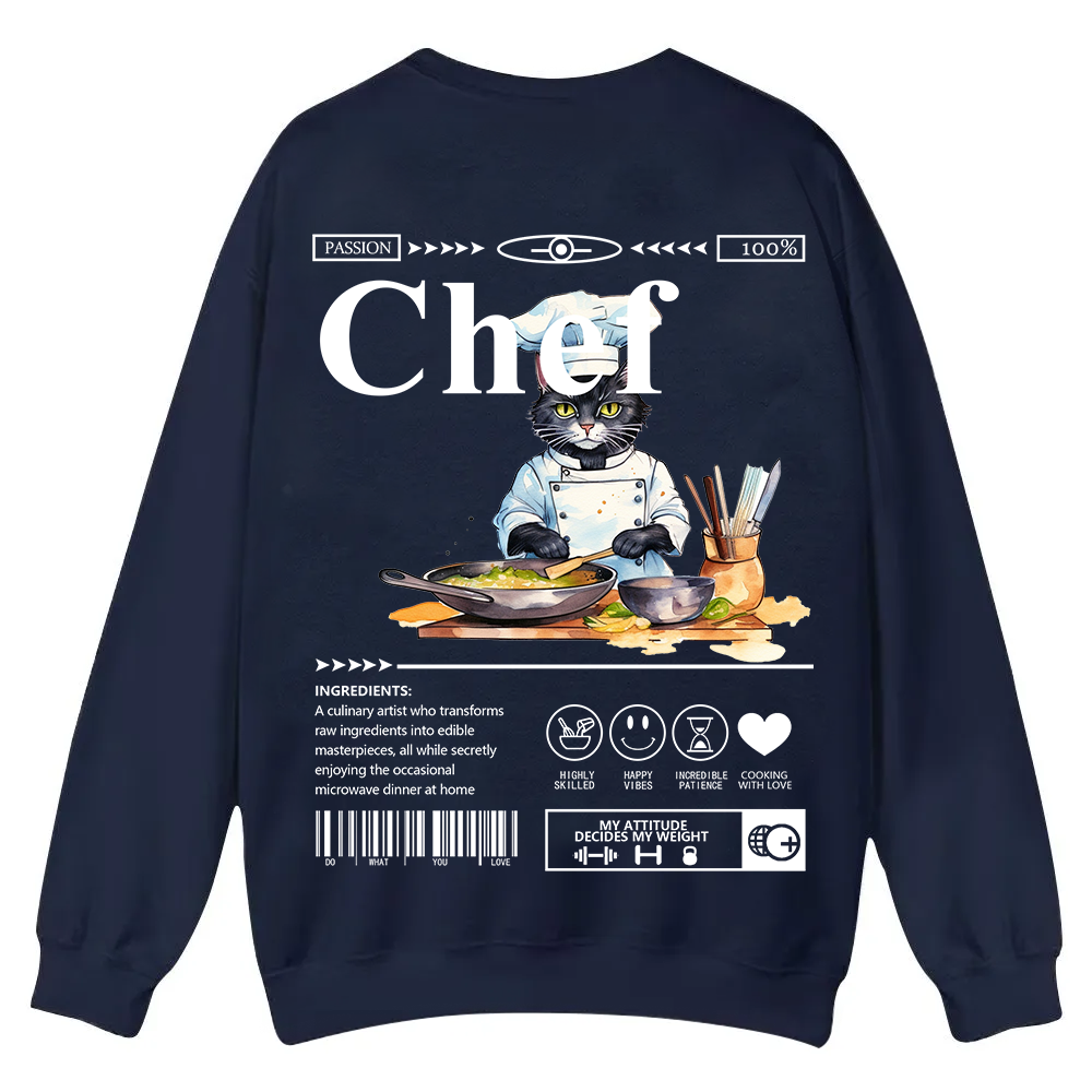 Chef Casual Crewneck Sweatshirt wearishow