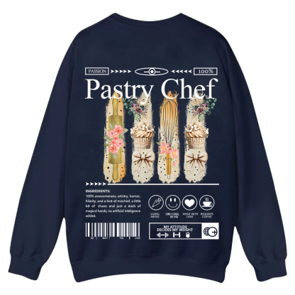 Pastry Chef Casual Crewneck Sweatshirt wearishow
