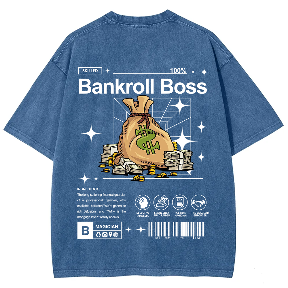 Bankroll Boss Unisex Fit Washed T-Shirt