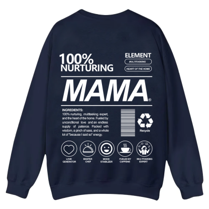 Mama Casual Crewneck Sweatshirt wearishow