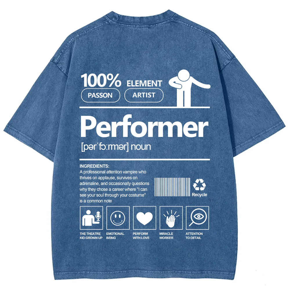 Performer Unisex Fit Washed T-Shirt