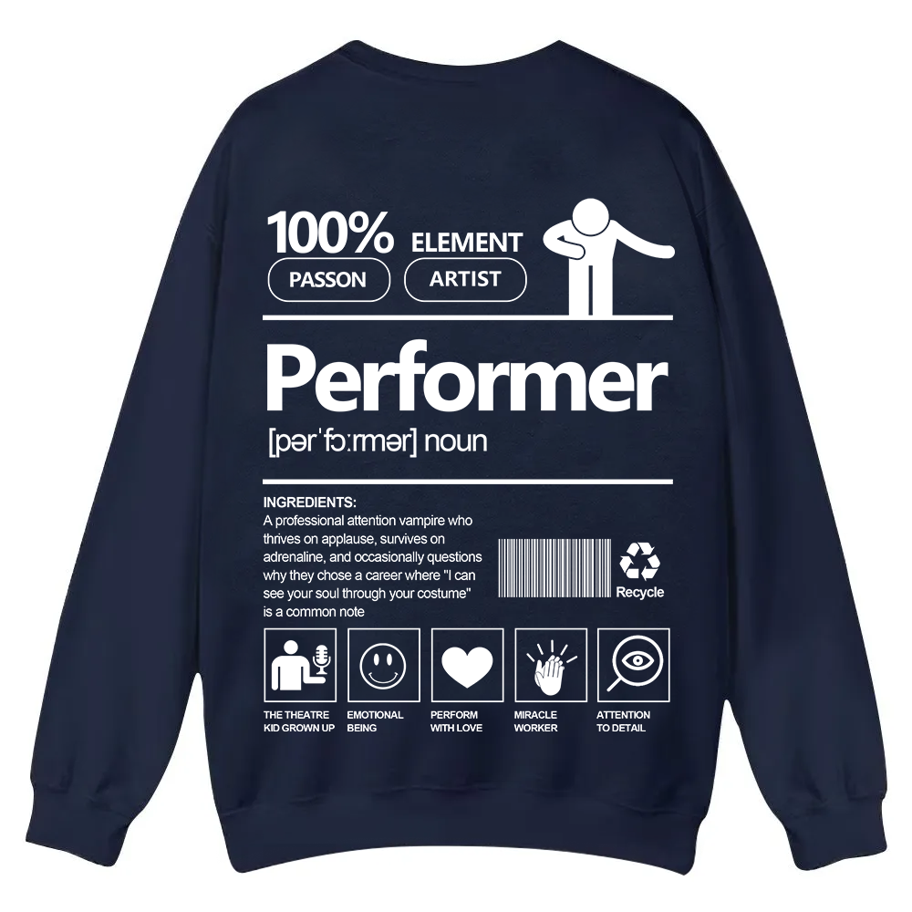Performer Casual Crewneck Sweatshirt wearishow