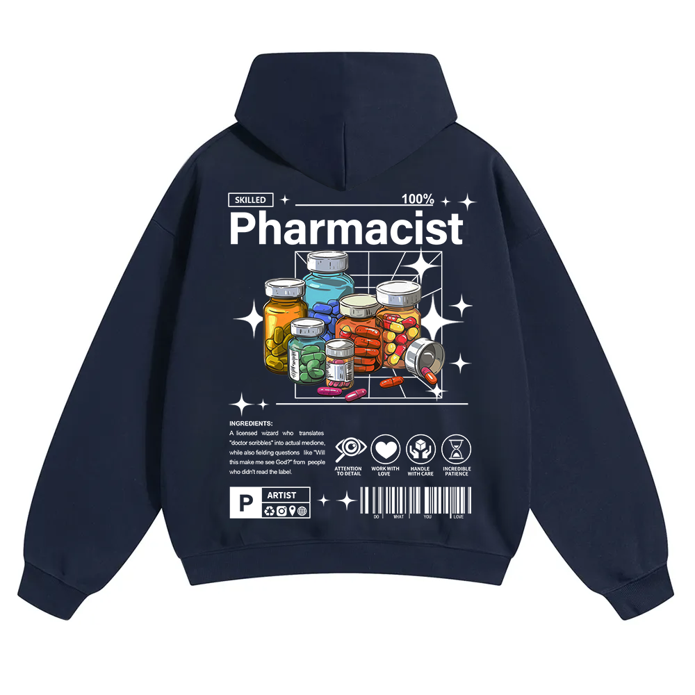 Pharmacist Unisex Solid Color Hoodie wearishow