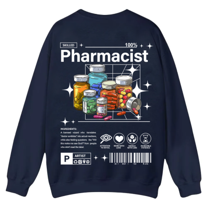 Pharmacist Casual Crewneck Sweatshirt wearishow