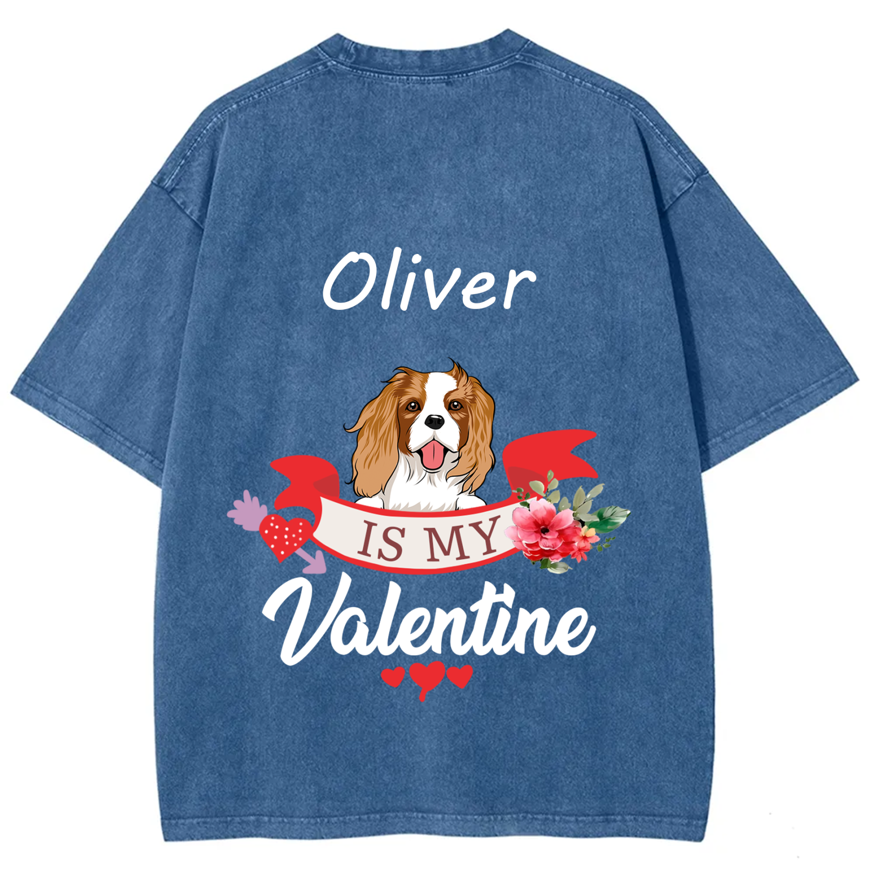 My Dog Is My Valentine Lover - Personalized Custom Unisex T-shirt