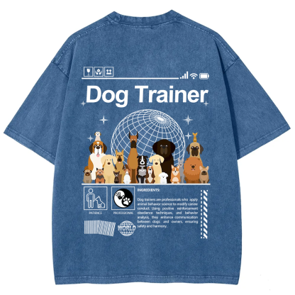Dog Trainer Unisex Fit Washed T-Shirt