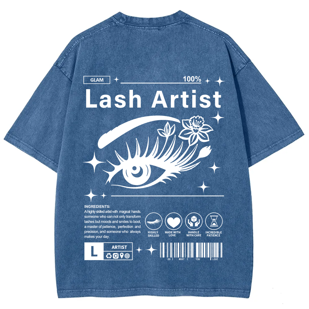 Lash Artist Unisex Fit Washed T-Shirt