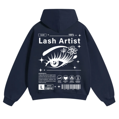 Lash Artist Unisex Solid Color Hoodie wearishow