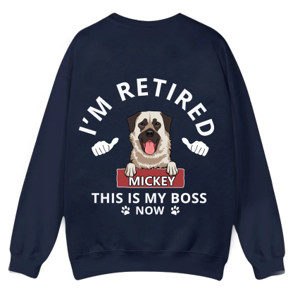 This Is My Boss - Personalized Custom Unisex Casual Crewneck Sweatshirt