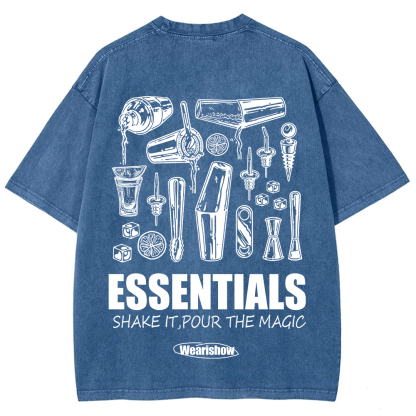 Bartender Essentials Unisex Fit Washed T-Shirt