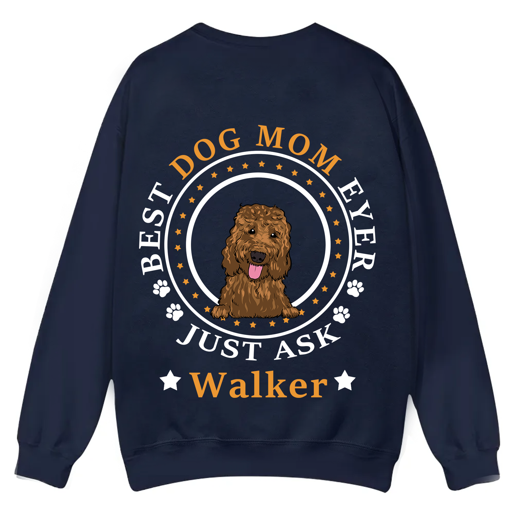 Best Dog Dad/Dog Mum Circle - Personalized Custom Unisex Casual Crewneck Sweatshirt