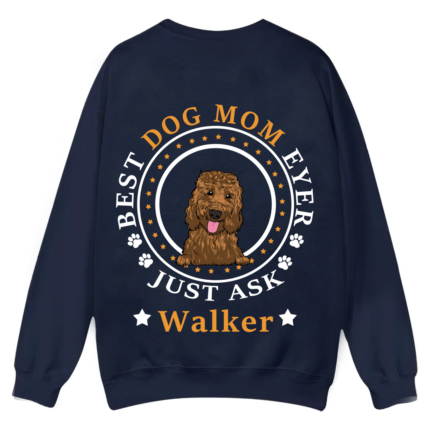 Best Dog Dad/Dog Mum Circle - Personalized Custom Unisex Casual Crewneck Sweatshirt
