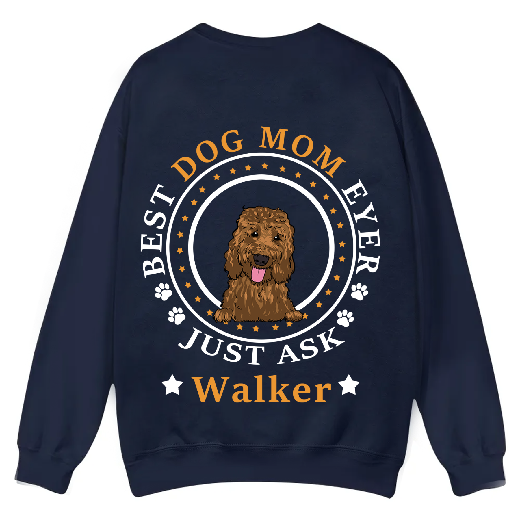 Best Dog Dad/Dog Mum Circle - Personalized Custom Unisex Casual Crewneck Sweatshirt