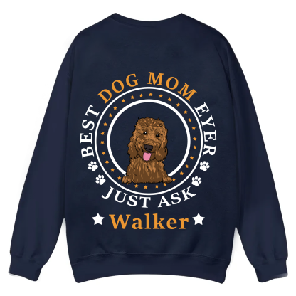 Best Dog Dad/Dog Mum Circle - Personalized Custom Unisex Casual Crewneck Sweatshirt
