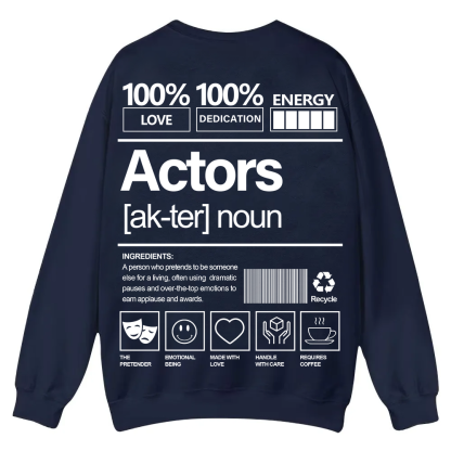 Actors Casual Crewneck Sweatshirt wearishow wearishow
