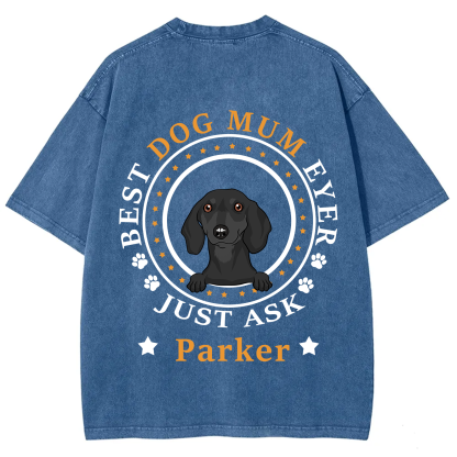 Best Dog Dad/Dog Mum Circle - Personalized Custom Unisex T-shirt