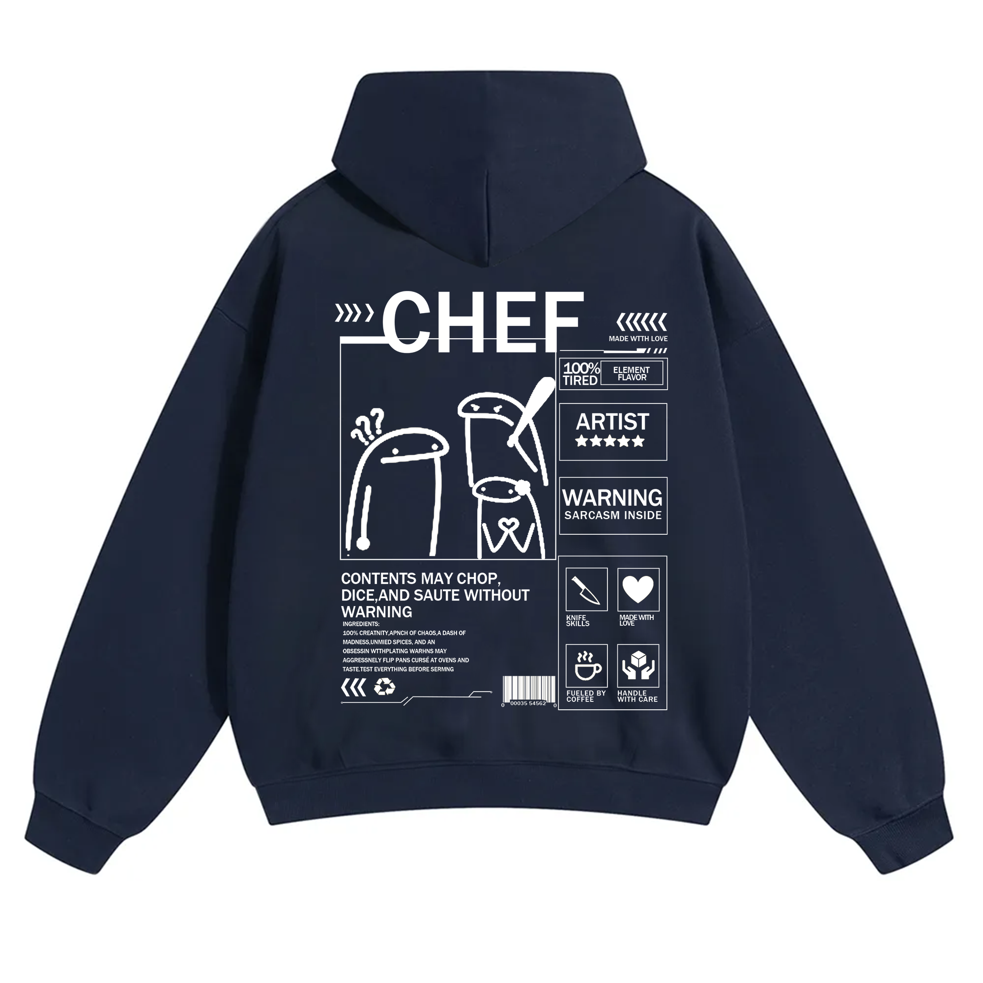 Chef Solid Color Unisex Hoodie