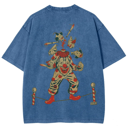 Halloween Clown Art Illustration Print Unisex Classic T-Shirt
