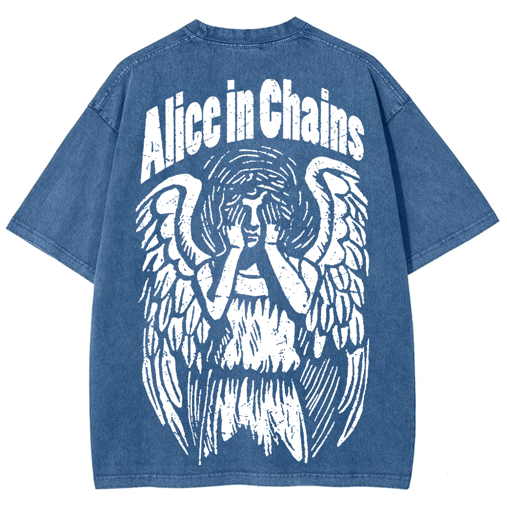 Unisex Vintage Washed Alice In Chains T-Shirt