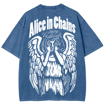 Unisex Vintage Washed Alice In Chains T-Shirt
