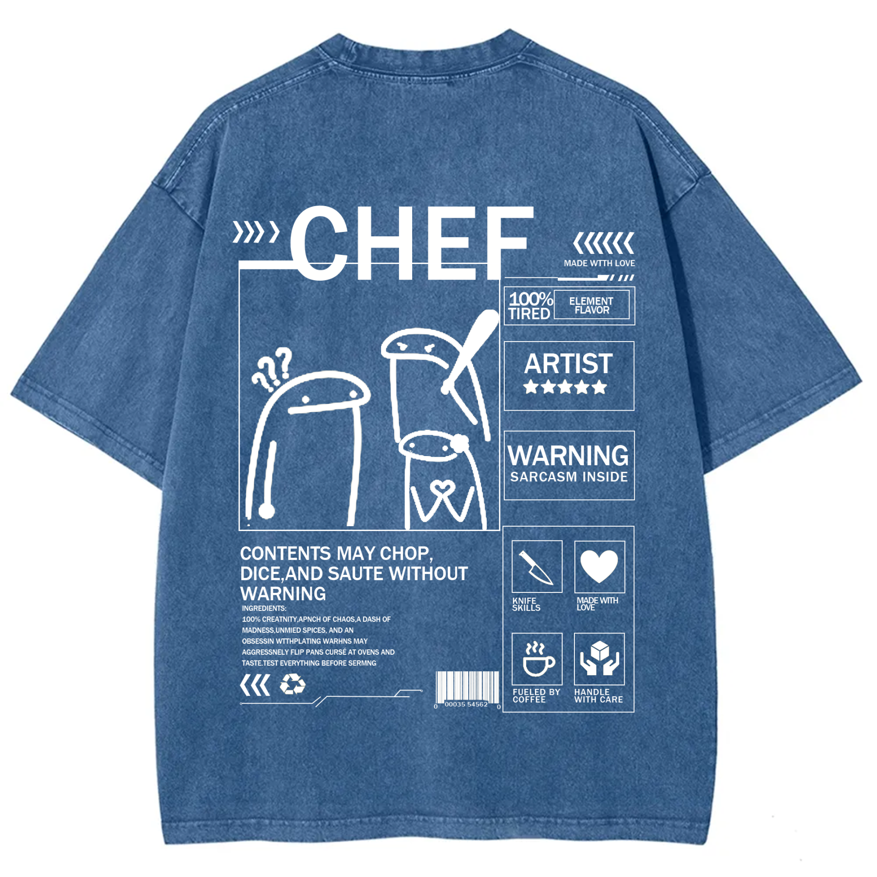 Chef Solid Color Unisex T-shirt