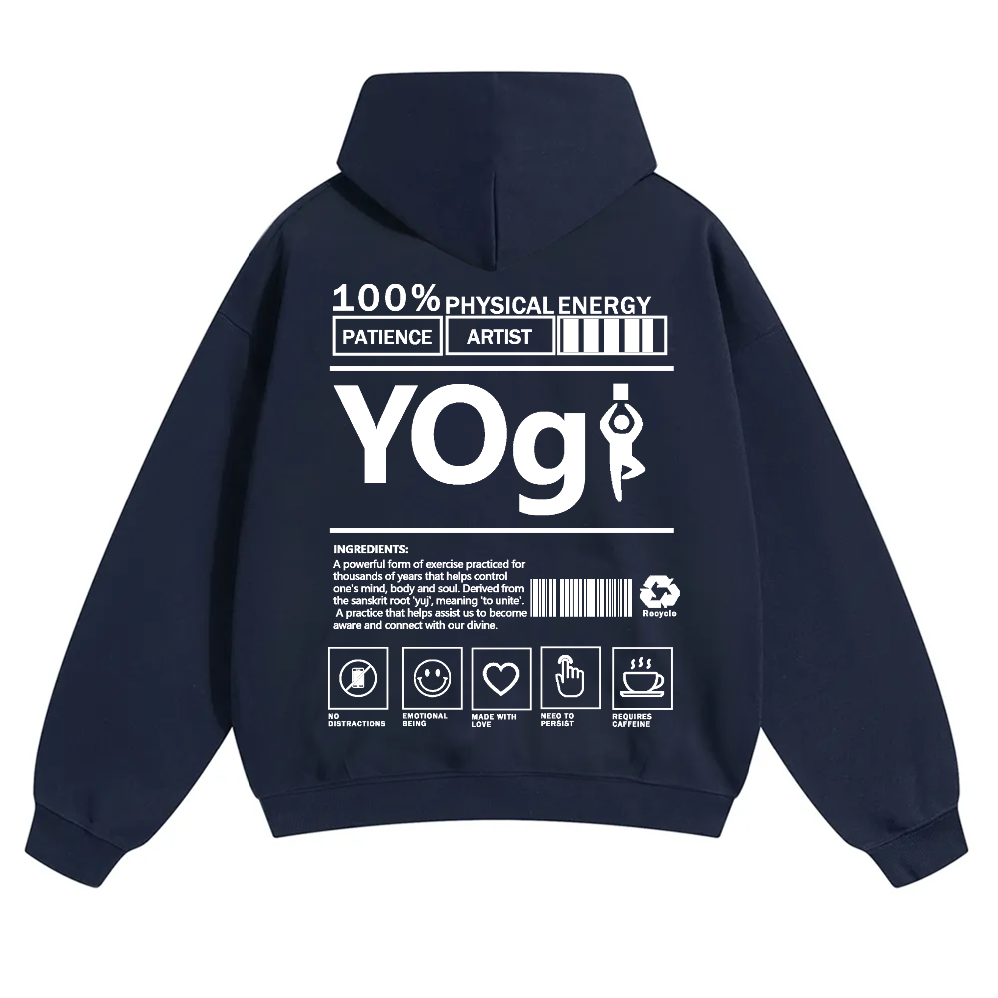 Yogi Solid Color Unisex Hoodie