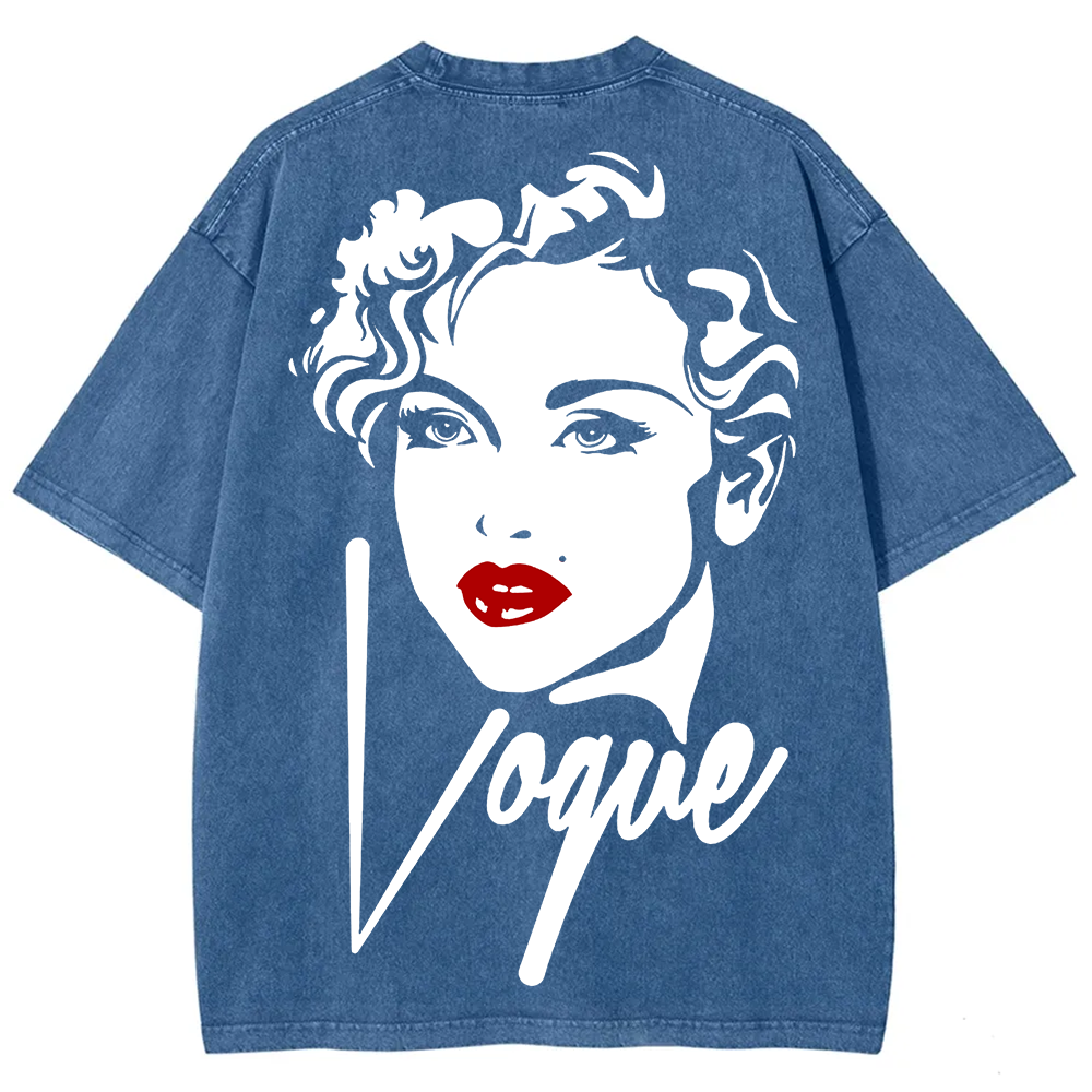 Vintage Washed Madonna Vogue Cover  T-Shirt