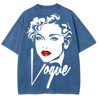  Vintage Washed Madonna Vogue Cover  T-Shirt