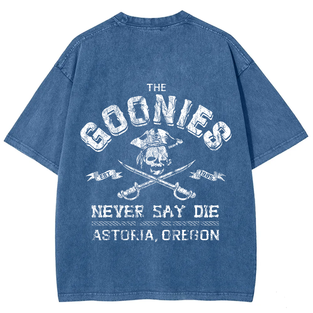 Unisex Vintage Washed The Goonies Never Say Die T-Shirt