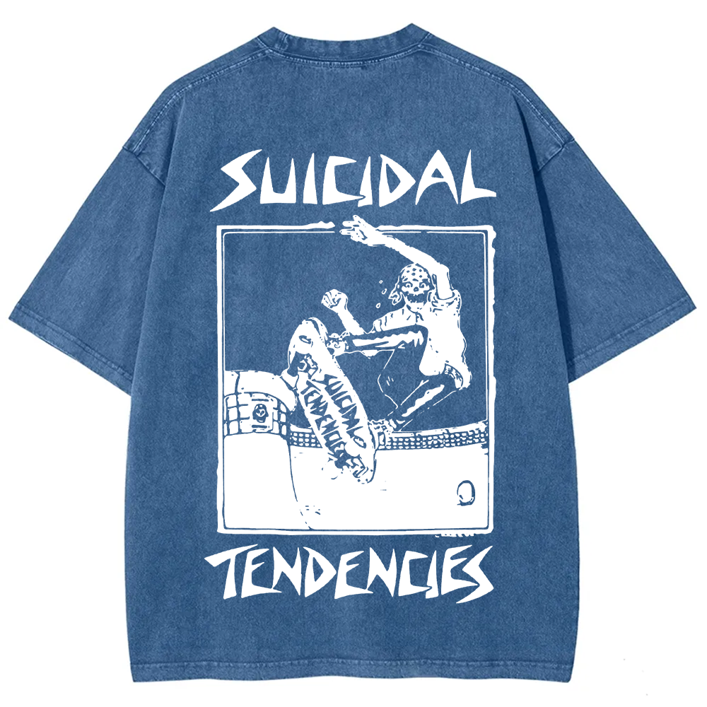 Suicidal Tendencies Band Vintage Washed  T-Shirt