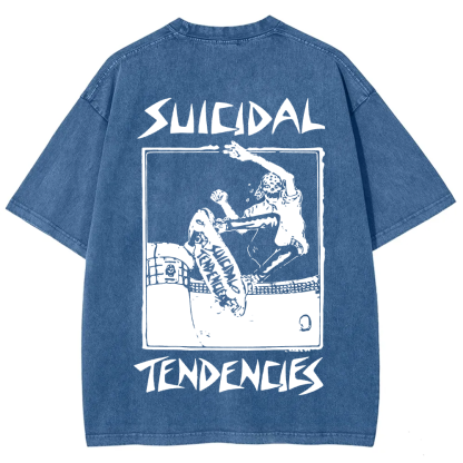 Suicidal Tendencies Band Vintage Washed  T-Shirt
