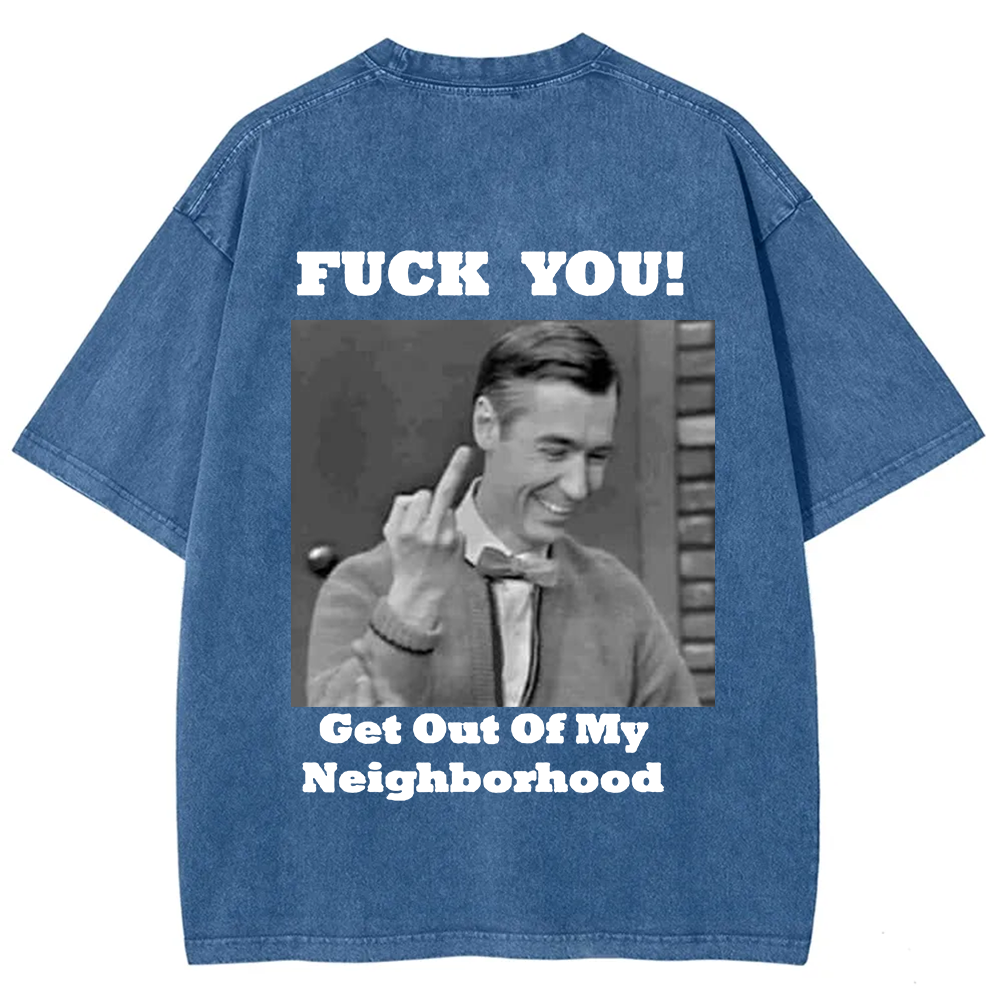Fuck You Print Casual T-Shirt
