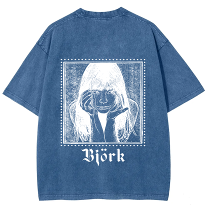 Björk Singer Vintage Washed T-Shirt