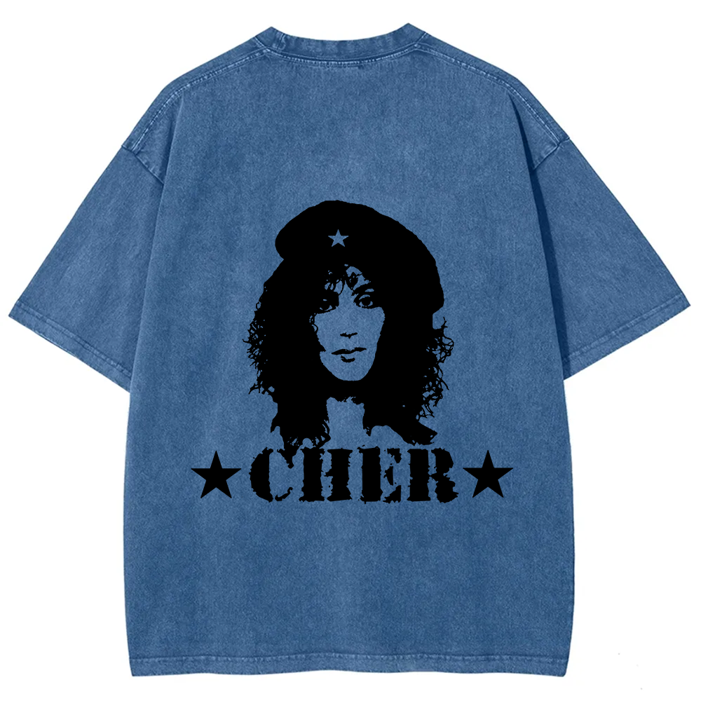 Cher Singer Vintage Washed T-Shirt