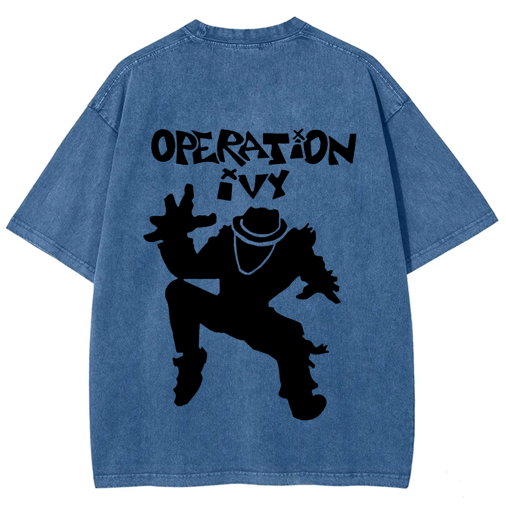 Unisex Vintage Washed Operation Ivy Band T-Shirt