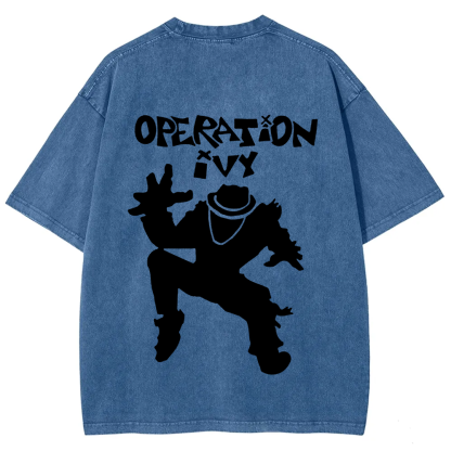 Unisex Vintage Washed Operation Ivy Band T-Shirt