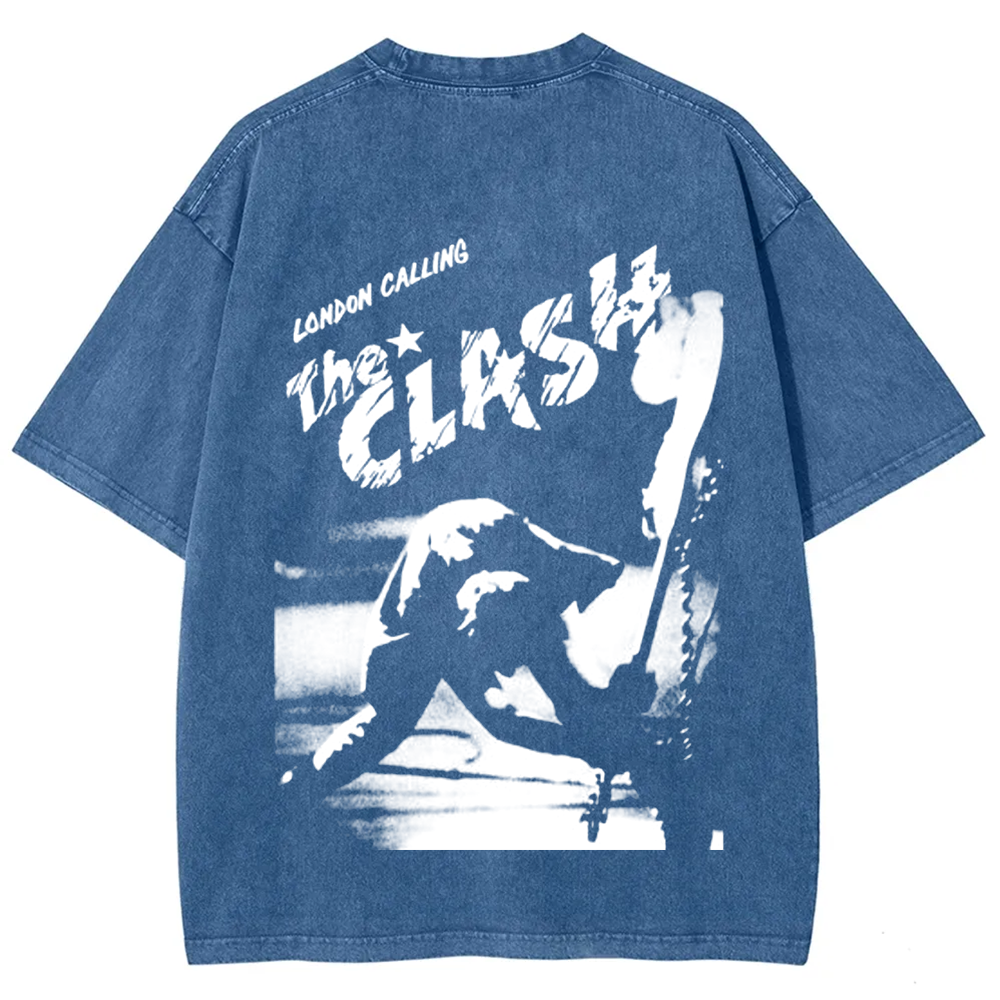 Vintage Washed The Clash Punk Band T-Shirt