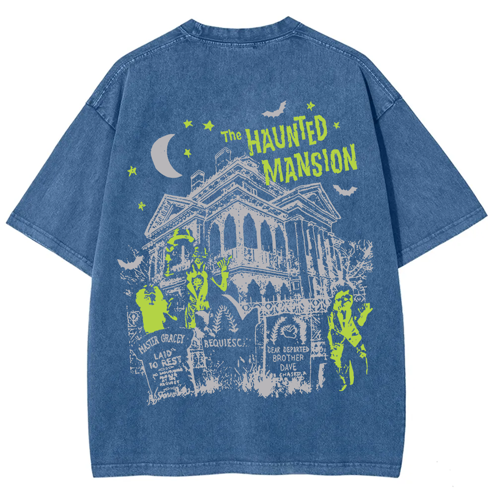 Unisex Vintage Washed The Haunted Mansion Movie T-Shirt