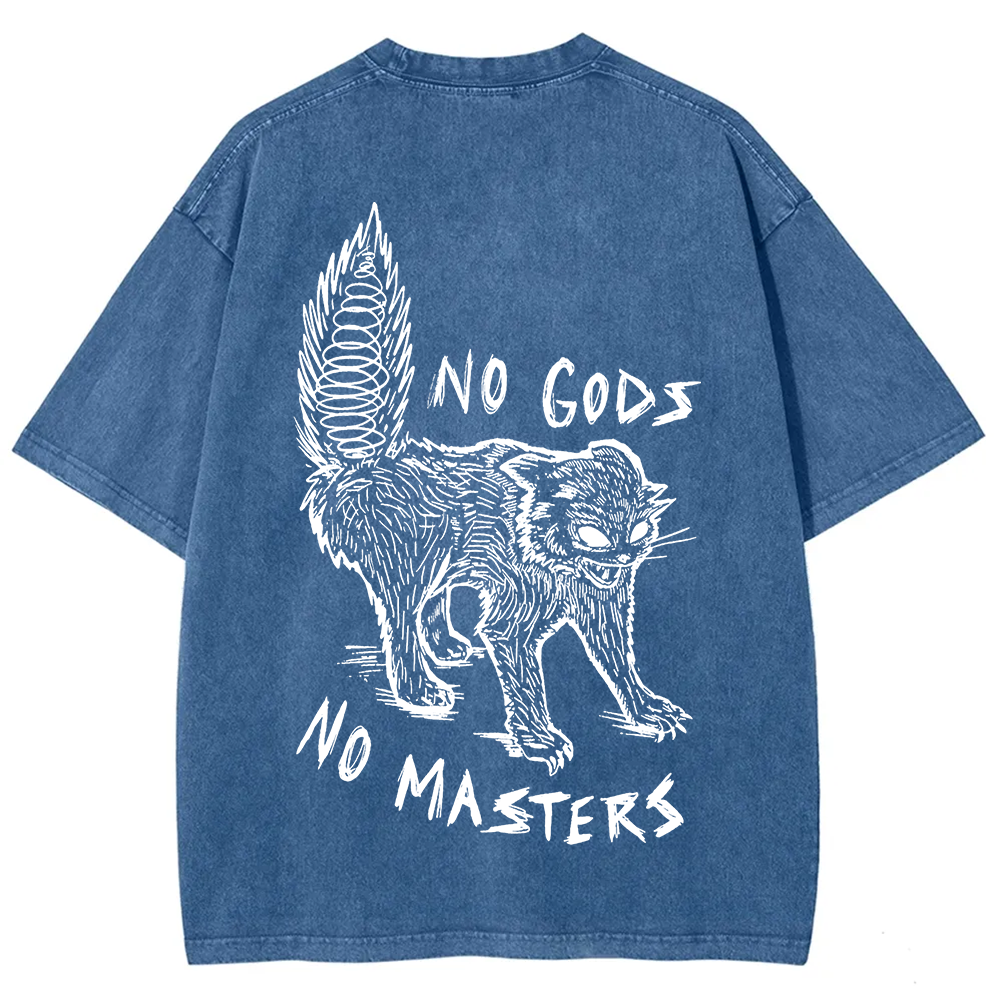 Unisex Vintage Washed No Gods No Masters t-Shirt