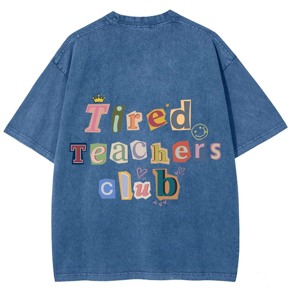 Tired Teachers Club Crop Tops?