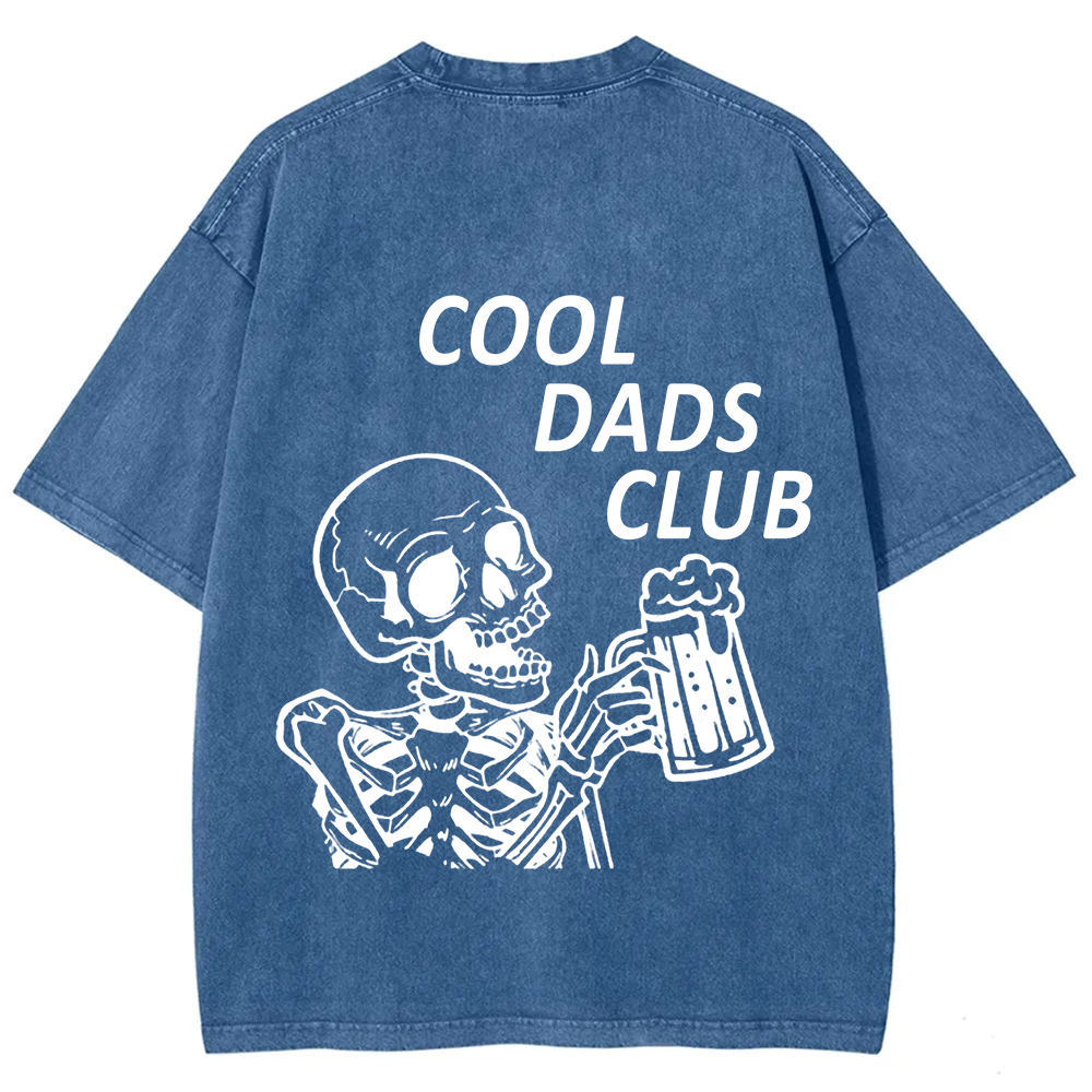 Cool Dads Club Unisex Fit Washed T-Shirt