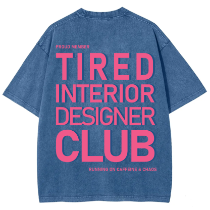 Interior Designer Club Unisex Fit Washed T-Shirt?
