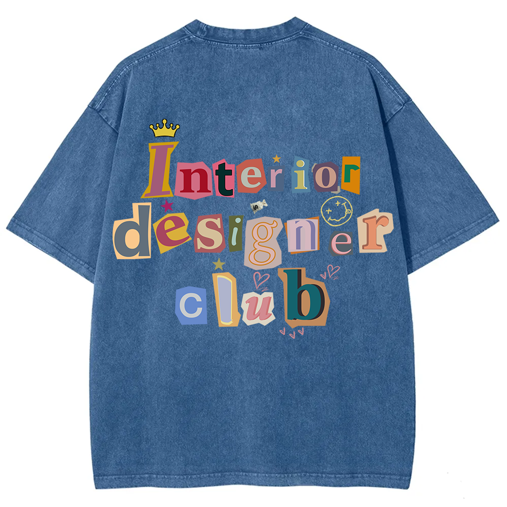 Interior Designer Club Unisex Fit Washed T-Shirt?