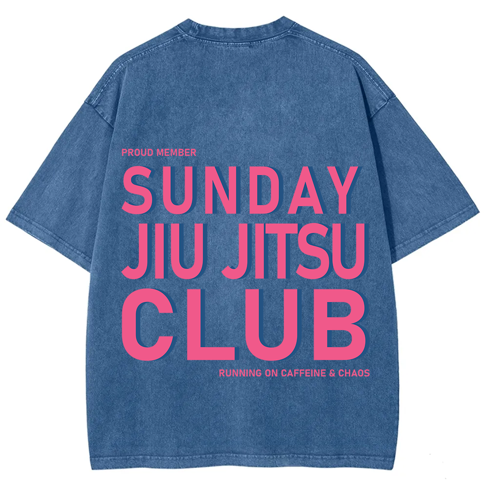 Sunday Jiu Jitsu Club Unisex Fit Washed T-Shirt