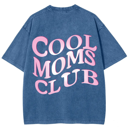 Cool Moms Club Snowflake Vintage Washed T-Shirt
