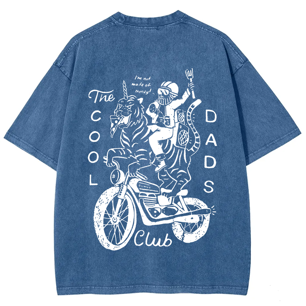 The Cool Dads Club Unisex Fit Washed T-Shirt