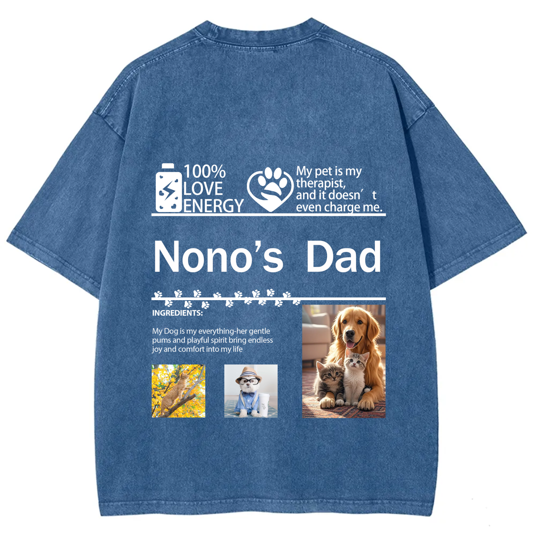 Pet Photo Creative Customized Unisex T-shirt