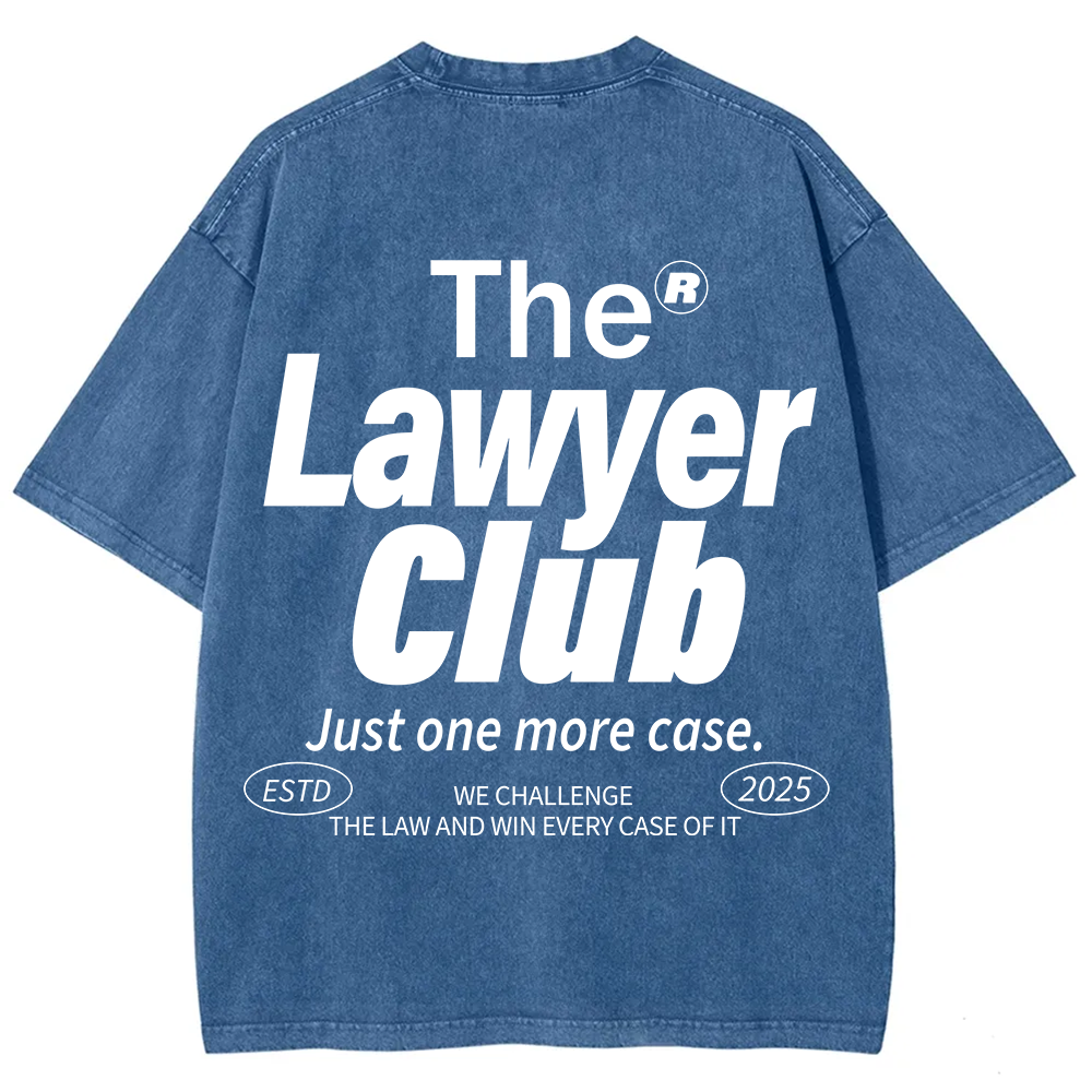 The Lawyer Club Unisex Fit Washed T-Shirt