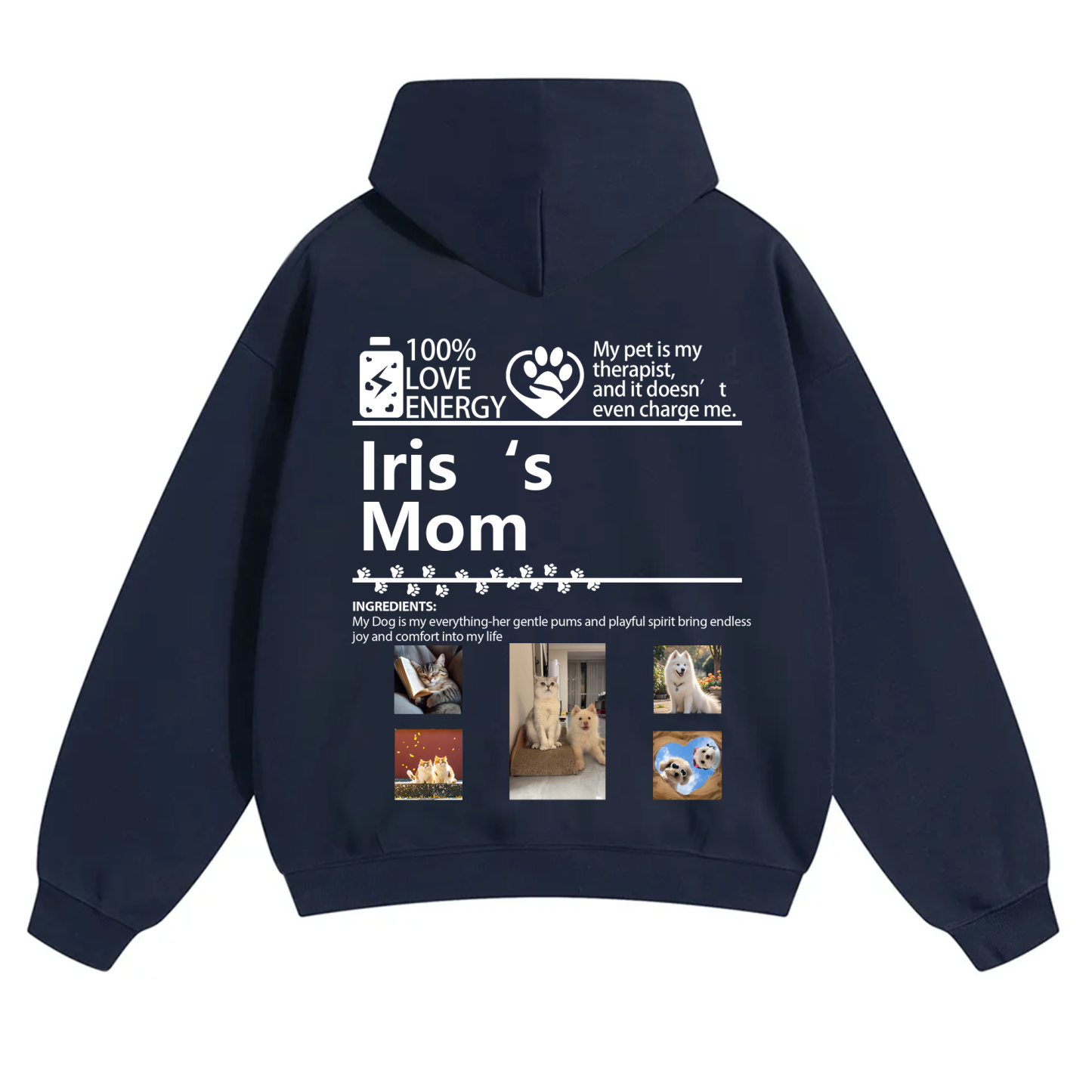 Pets Photos Creative Customized Unisex Hoodie