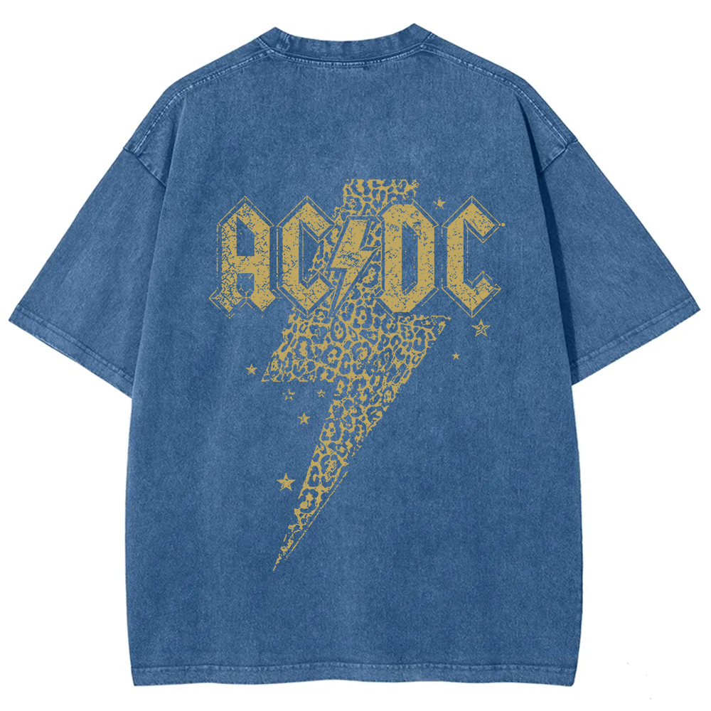Unisex Vintage Washed ACDC t-Shirt